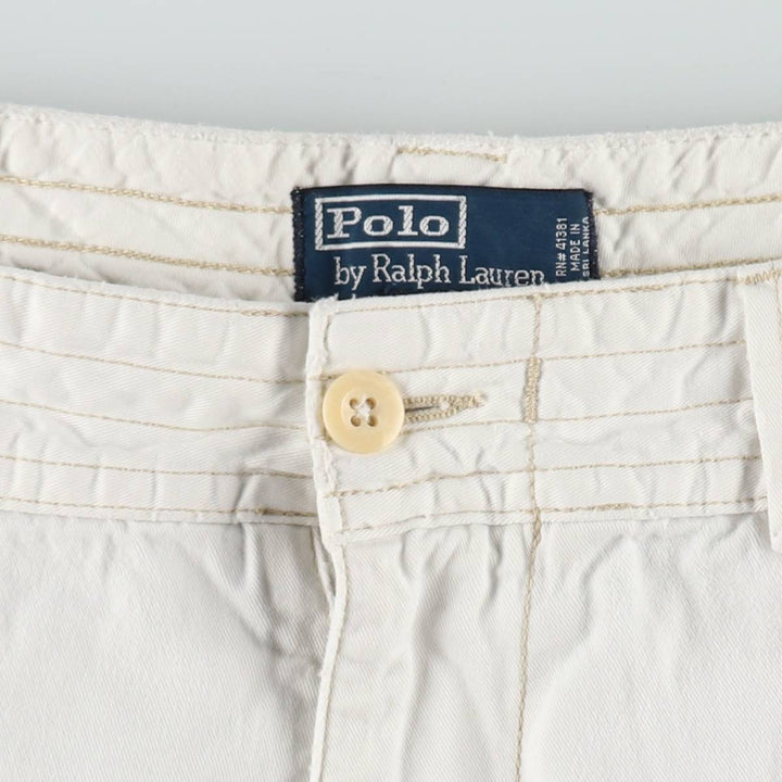 Ralph Lauren POLO by Ralph Lauren cargo shorts, short pants, men's w37 equivalent cotton white type Vintage Second Hand