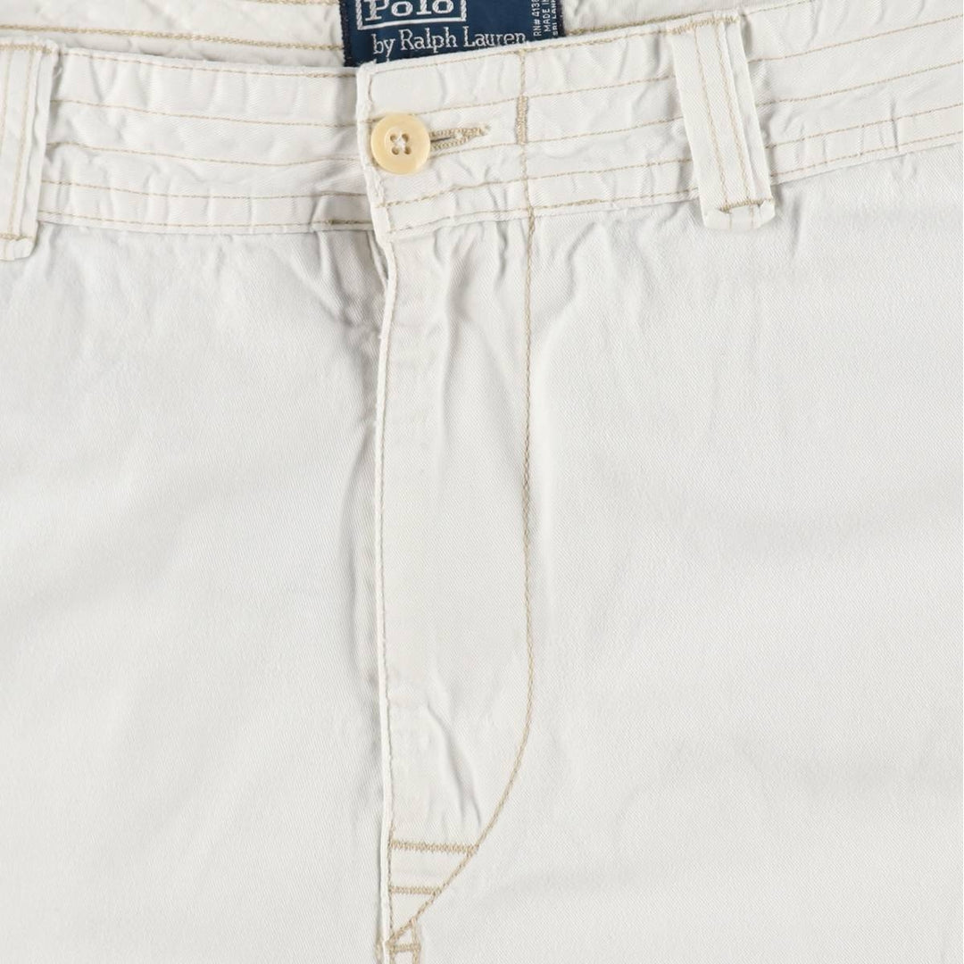 Ralph Lauren POLO by Ralph Lauren cargo shorts, short pants, men's w37 equivalent cotton white type Vintage Second Hand