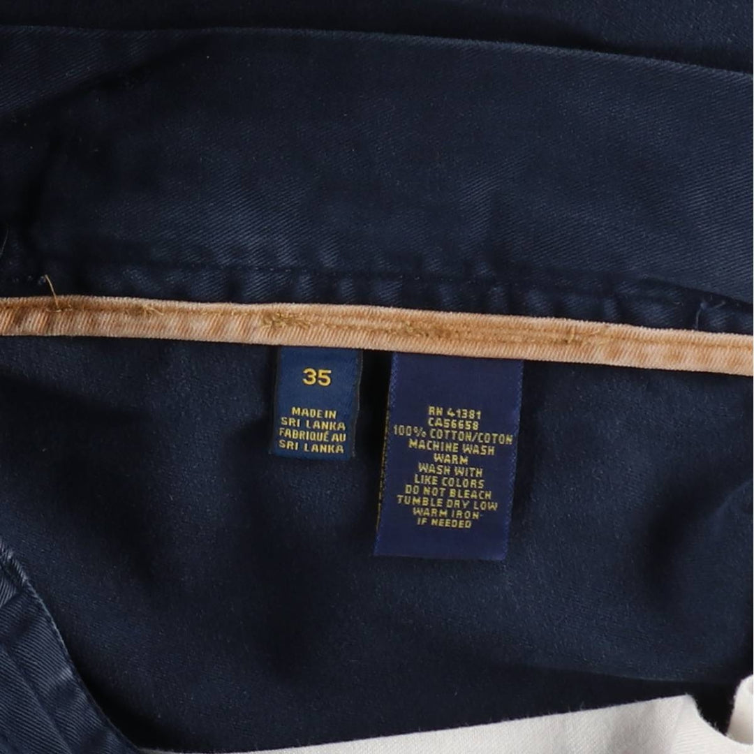 Ralph Lauren POLO RALPH LAUREN cargo shorts, men's size W35 cotton navy blue type Vintage Second Hand