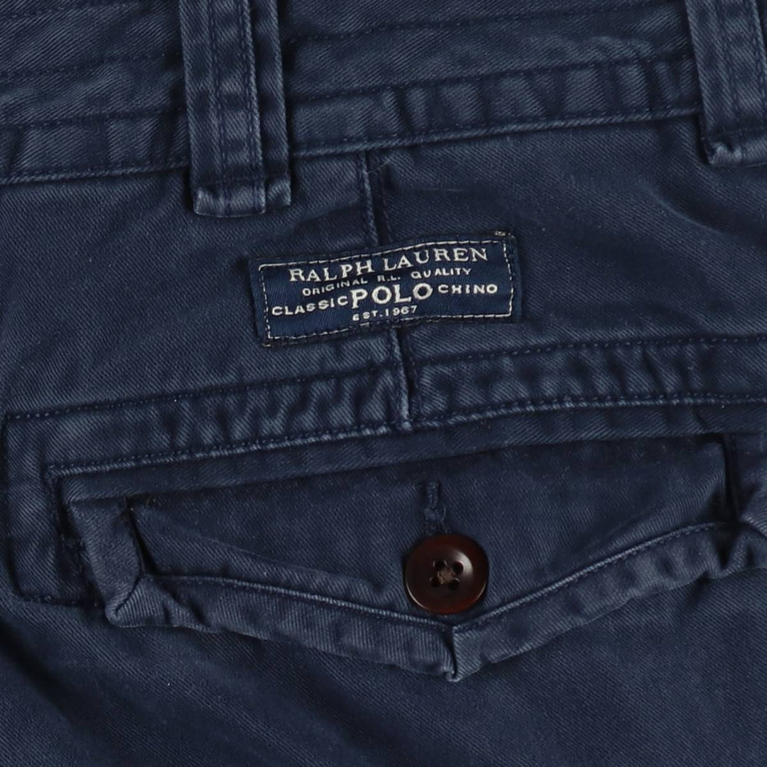 Ralph Lauren POLO RALPH LAUREN cargo shorts, men's size W35 cotton navy blue type Vintage Second Hand