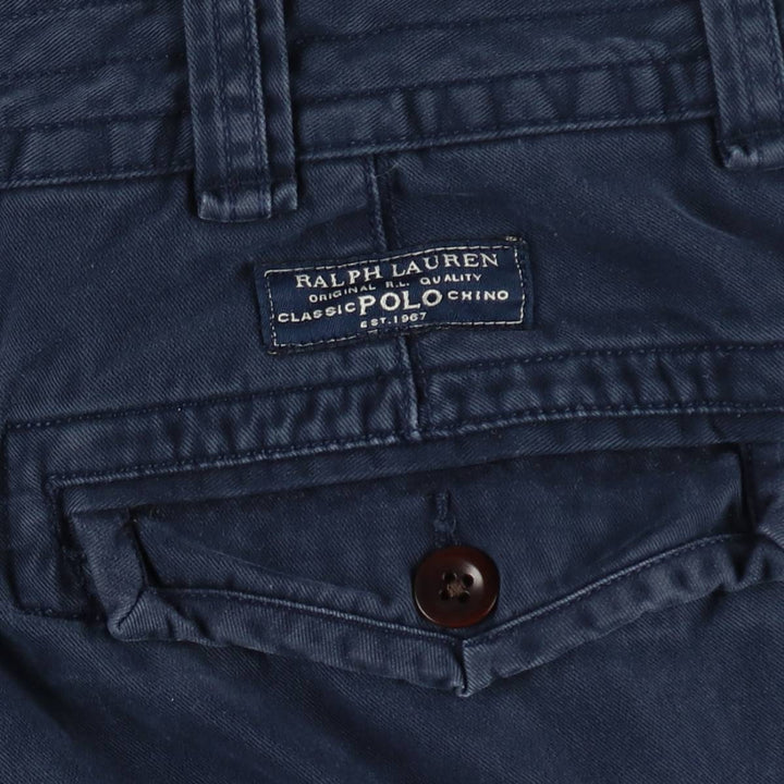 Ralph Lauren POLO RALPH LAUREN cargo shorts, men's size W35 cotton navy blue type Vintage Second Hand