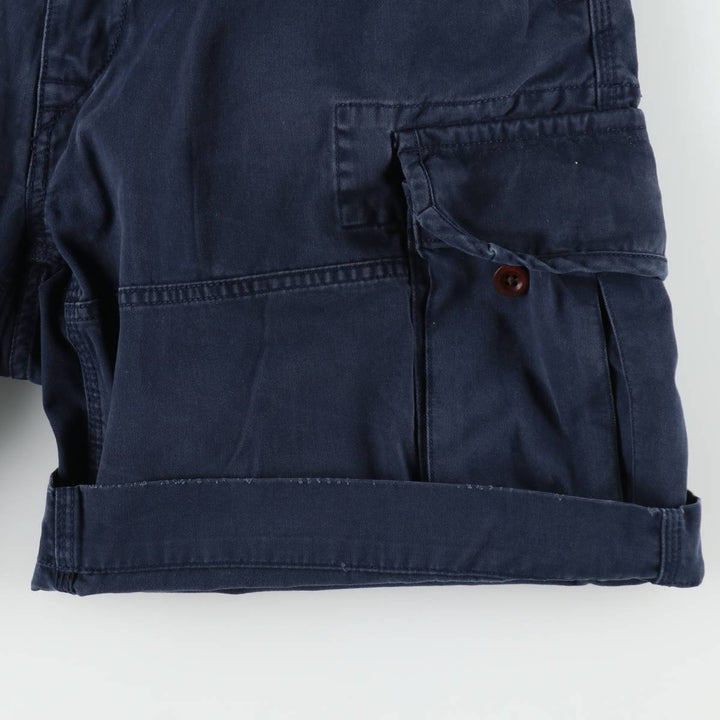 Ralph Lauren POLO RALPH LAUREN cargo shorts, men's size W35 cotton navy blue type Vintage Second Hand