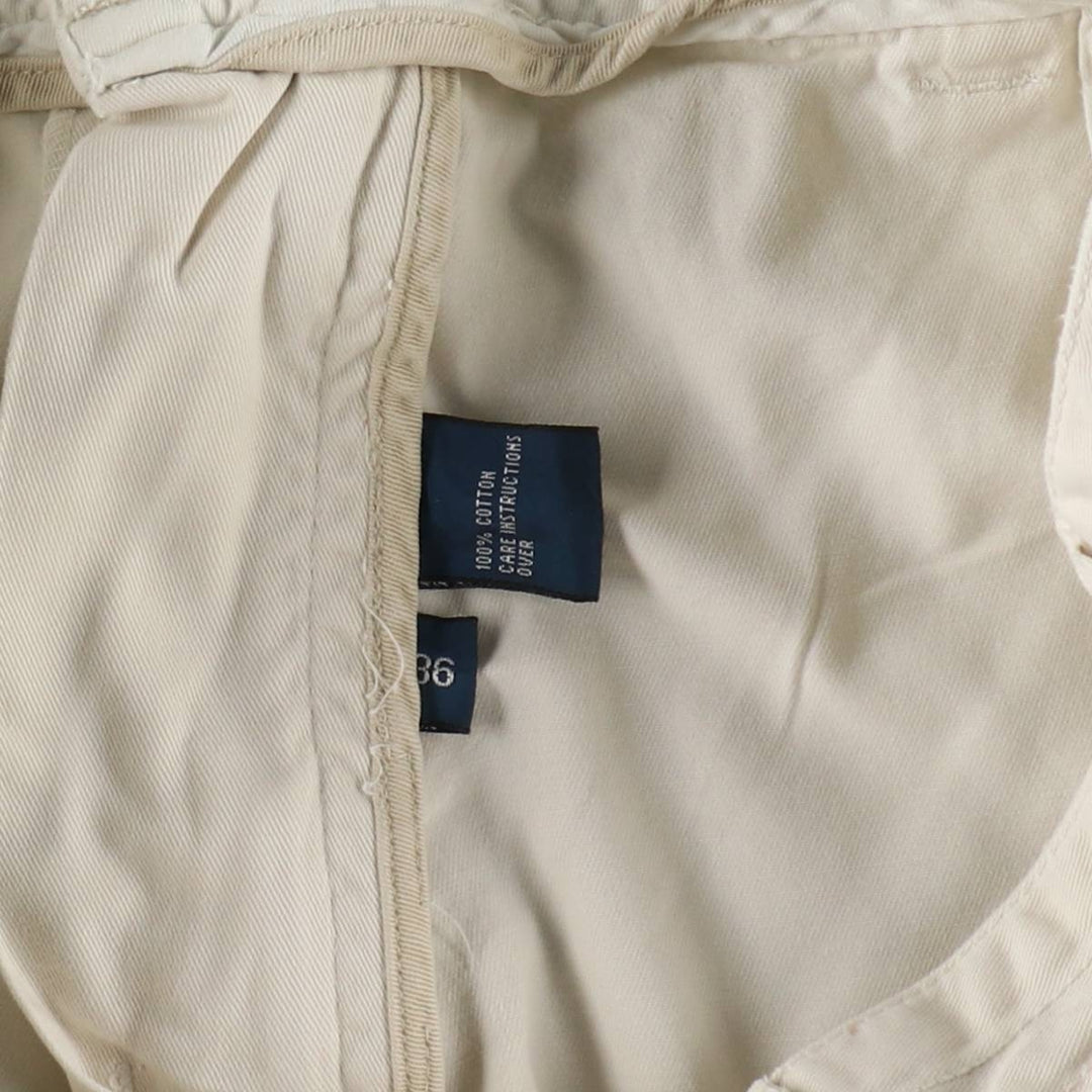 Ralph Lauren POLO by Ralph Lauren cargo shorts, short pants, men's size w36 cotton ivory Vintage Second Hand
