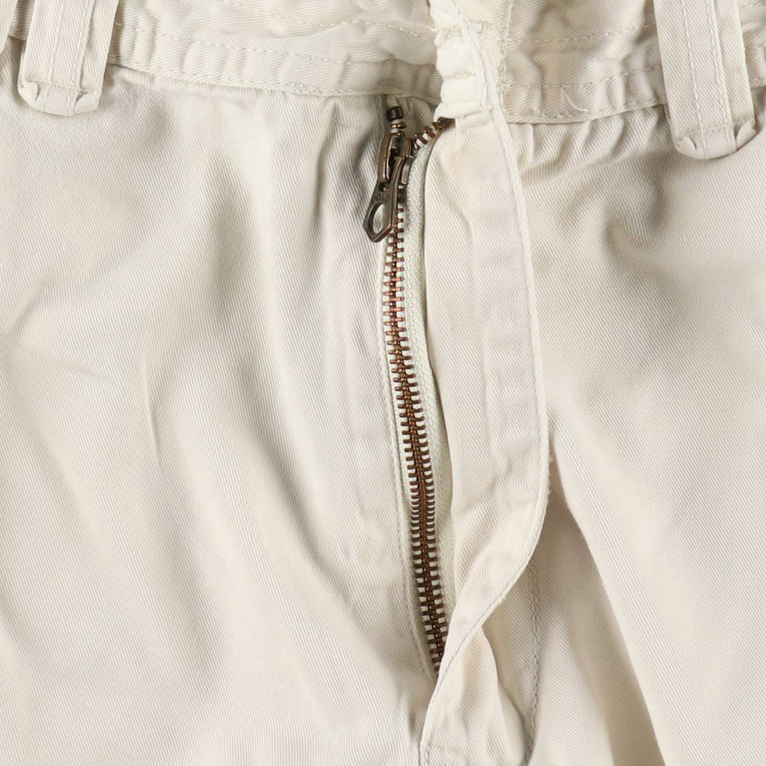 Ralph Lauren POLO by Ralph Lauren cargo shorts, short pants, men's size w36 cotton ivory Vintage Second Hand