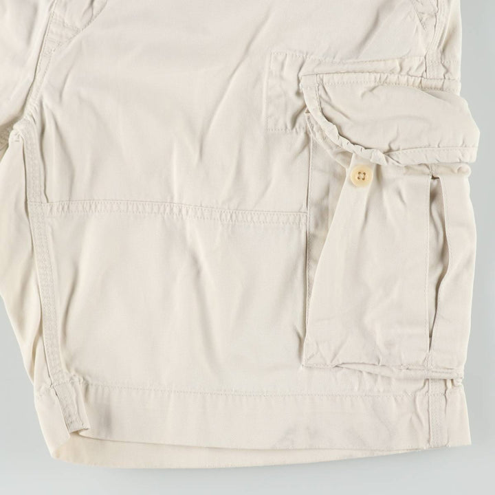 Ralph Lauren POLO by Ralph Lauren cargo shorts, short pants, men's size w36 cotton ivory Vintage Second Hand