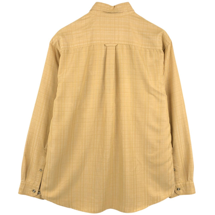 2000'S Columbia GRT Long-Sleeve Button-Down Check Shirt, Men's Size L (approx.) others yellow type Vintage Second Hand