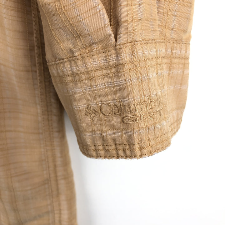 2000'S Columbia GRT Long-Sleeve Button-Down Check Shirt, Men's Size L (approx.) others yellow type Vintage Second Hand