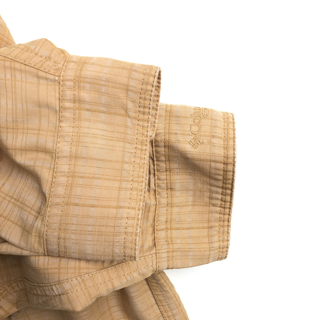 2000'S Columbia GRT Long-Sleeve Button-Down Check Shirt, Men's Size L (approx.) others yellow type Vintage Second Hand