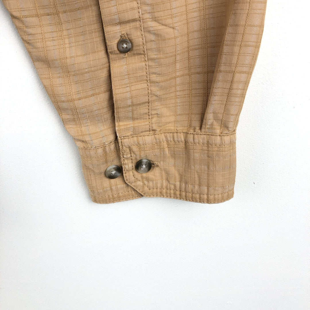2000'S Columbia GRT Long-Sleeve Button-Down Check Shirt, Men's Size L (approx.) others yellow type Vintage Second Hand