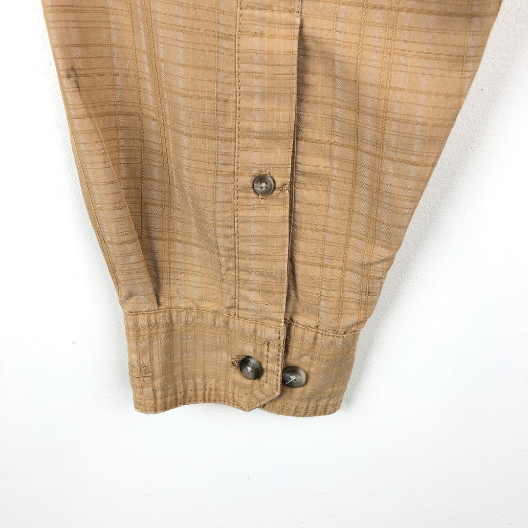 2000'S Columbia GRT Long-Sleeve Button-Down Check Shirt, Men's Size L (approx.) others yellow type Vintage Second Hand