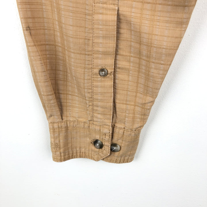 2000'S Columbia GRT Long-Sleeve Button-Down Check Shirt, Men's Size L (approx.) others yellow type Vintage Second Hand