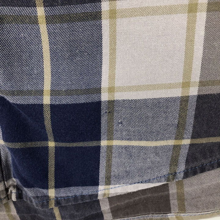 Patagonia 53837FA14 Long-Sleeve Cotton Check Shirt, Men's Size L (approx.) cotton navy blue type Vintage Second Hand