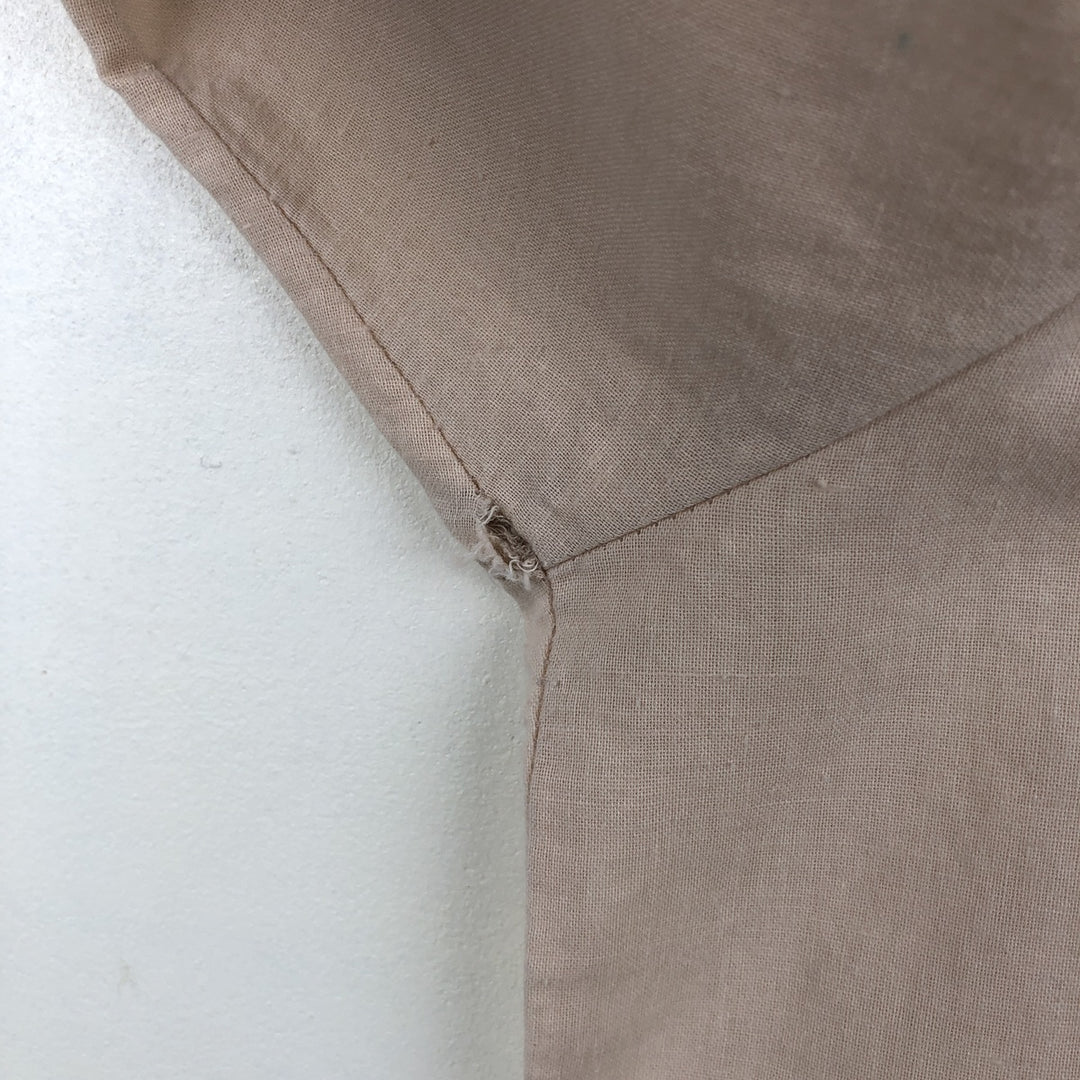 Oleg Cassini Long-Sleeve Mexican Shirt, Cuban Shirt, Boxy Shirt, Men's Size XL linen Beige type Vintage Second Hand