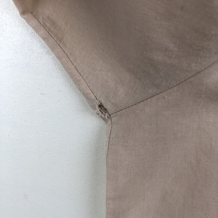 Oleg Cassini Long-Sleeve Mexican Shirt, Cuban Shirt, Boxy Shirt, Men's Size XL linen Beige type Vintage Second Hand