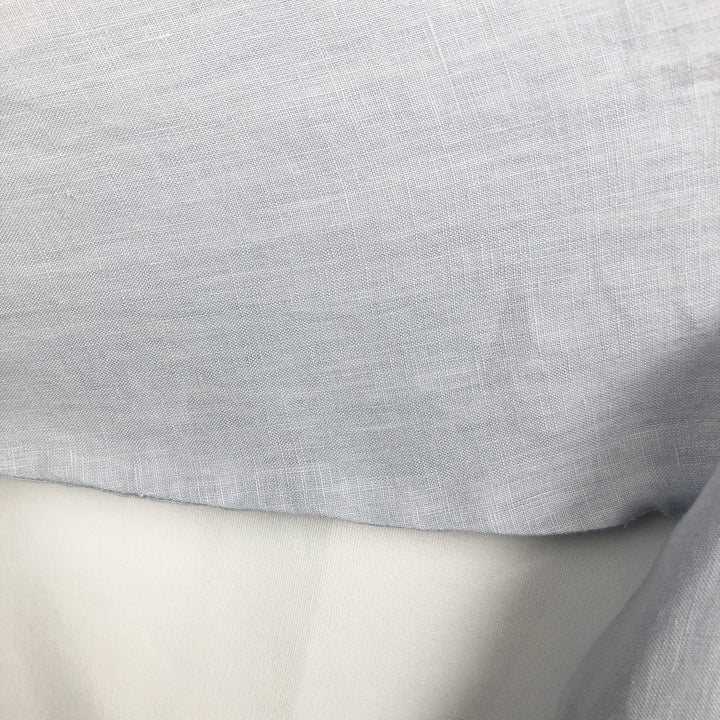 CUBAVERA Long-Sleeve Mexican Shirt, Cuban Shirt, Boxy Shirt, Men's Size XL (approx.) linen navy blue type Vintage Second Hand