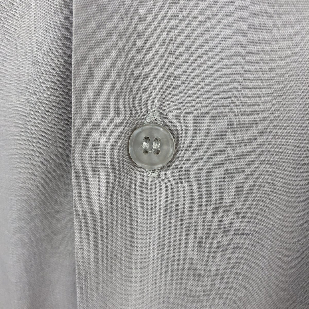 80s-90'S ROMANI Open Collar Long Sleeve Mexican Shirt Cuban Shirt Box Shirt Men's Size L (Equivalent) Vintage polyester gray type Vintage Second Hand