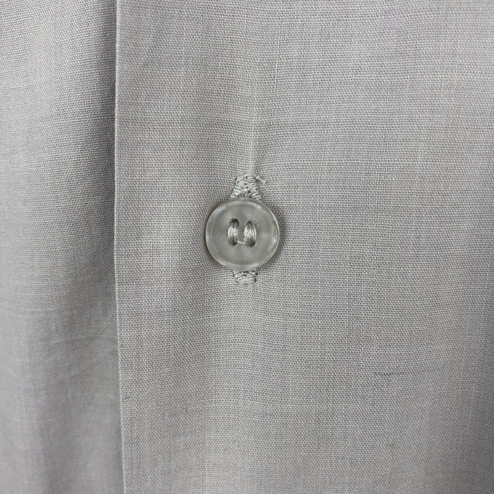 80s-90'S ROMANI Open Collar Long Sleeve Mexican Shirt Cuban Shirt Box Shirt Men's Size L (Equivalent) Vintage polyester gray type Vintage Second Hand