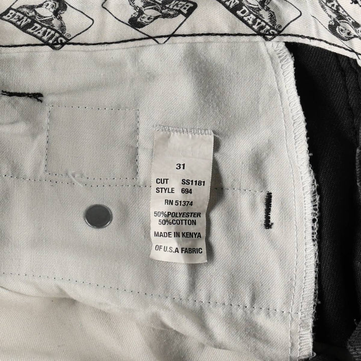 Ben Davis Frisco Pants Work Pants Men's W32 (approx.) polyester black type Vintage Second Hand