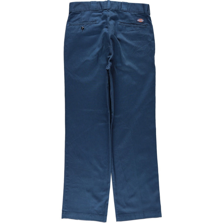90'S Dickies Work Pants Made in USA Men's W34 Vintage polyester blue type Vintage Second Hand
