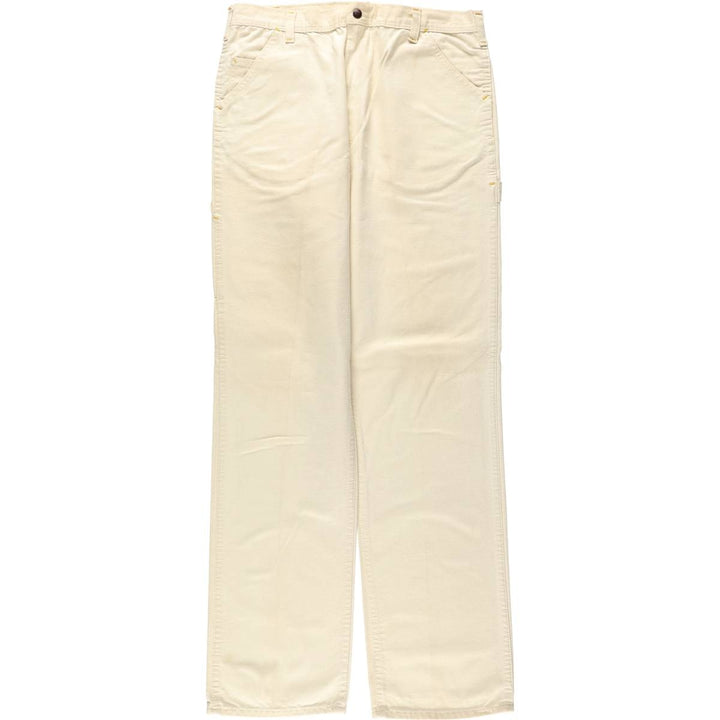 90'S CABOOSE Painter Pants, Made in USA, Men's W35 (approx.), Vintage cotton unbleached Vintage Second Hand