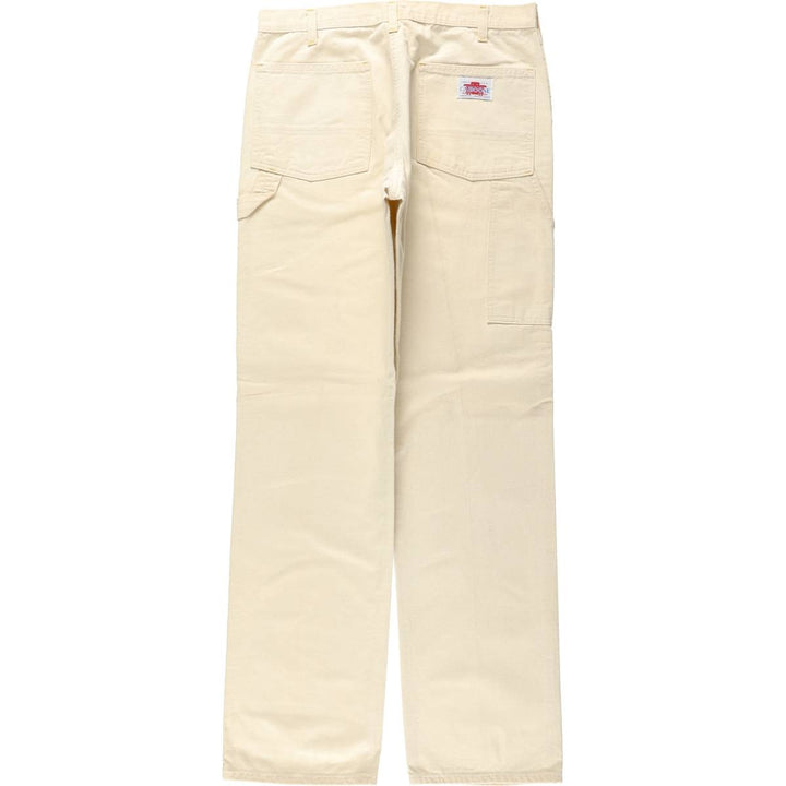 90'S CABOOSE Painter Pants, Made in USA, Men's W35 (approx.), Vintage cotton unbleached Vintage Second Hand