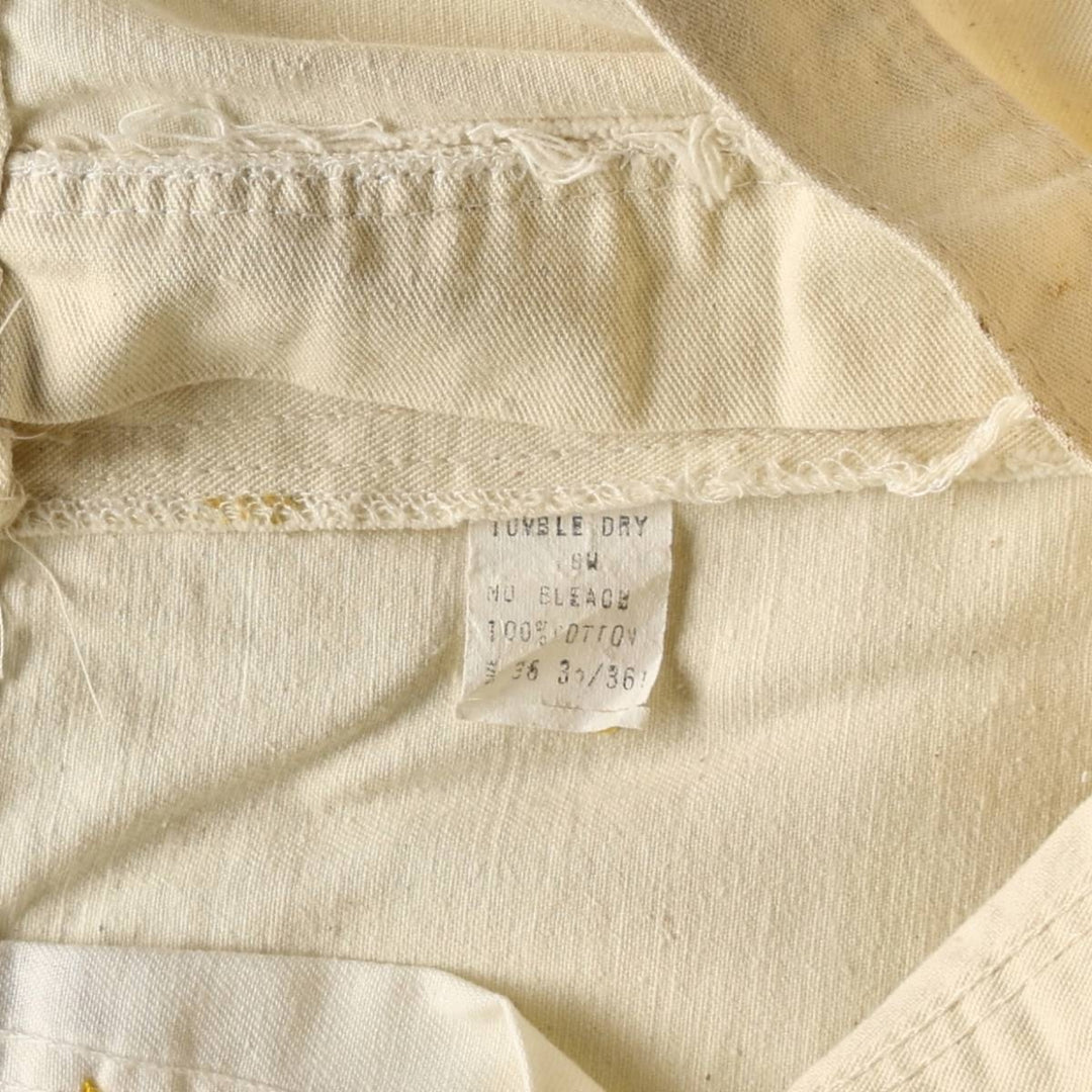 90'S CABOOSE Painter Pants, Made in USA, Men's W35 (approx.), Vintage cotton unbleached Vintage Second Hand