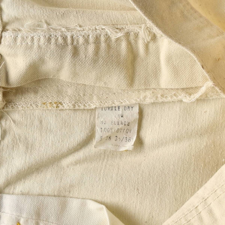 90'S CABOOSE Painter Pants, Made in USA, Men's W35 (approx.), Vintage cotton unbleached Vintage Second Hand