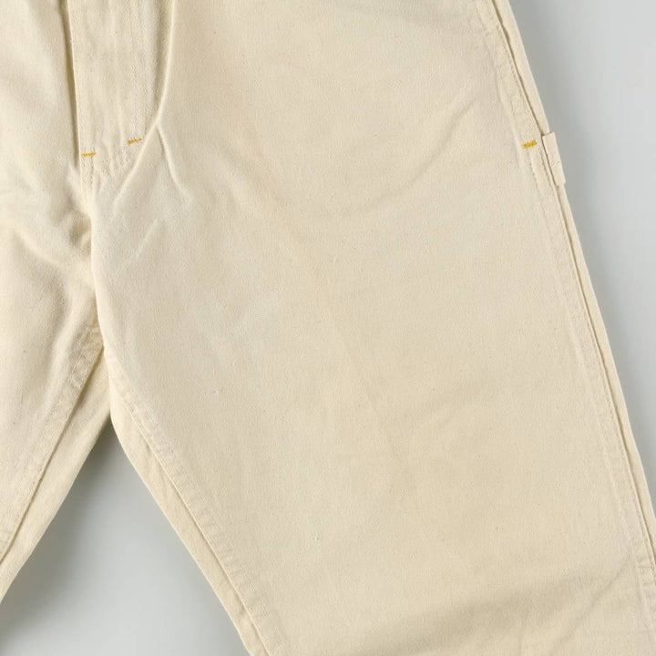 90'S CABOOSE Painter Pants, Made in USA, Men's W35 (approx.), Vintage cotton unbleached Vintage Second Hand