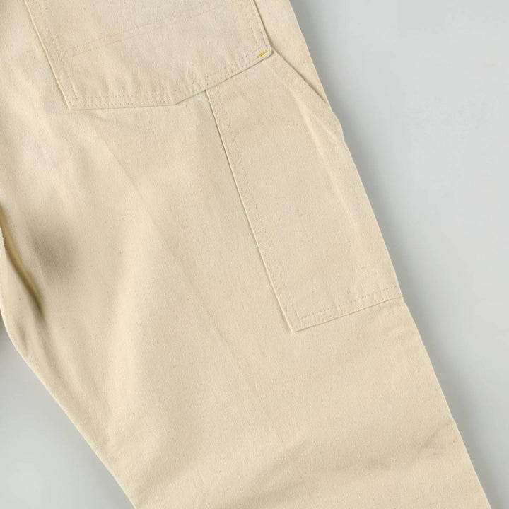 90'S CABOOSE Painter Pants, Made in USA, Men's W35 (approx.), Vintage cotton unbleached Vintage Second Hand