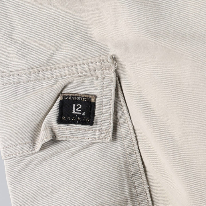 1990'S Levi's Silver Tab Khakis L2 Chino Cargo Pants, Made in USA, Men's W30 (approx.), Vintage cotton ivory Vintage Second Hand