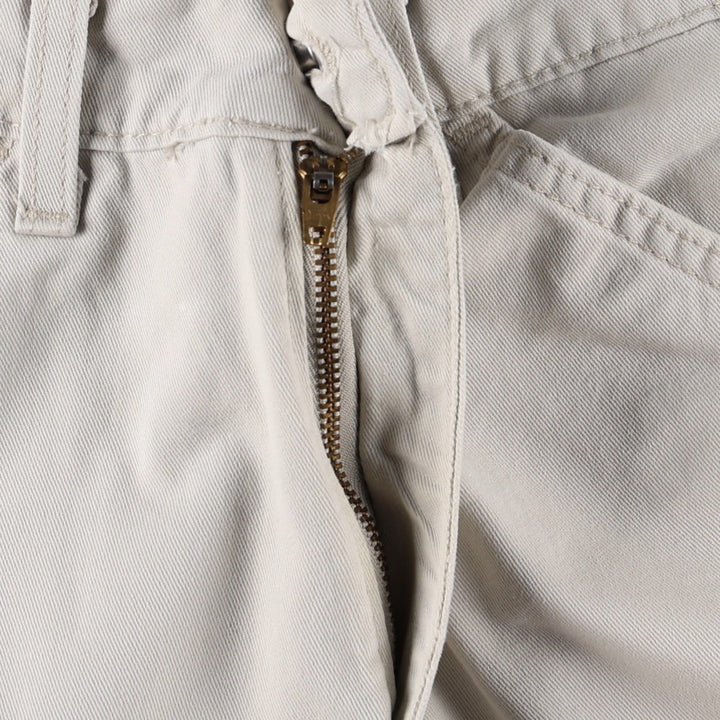 1990'S Levi's Silver Tab Khakis L2 Chino Cargo Pants, Made in USA, Men's W30 (approx.), Vintage cotton ivory Vintage Second Hand