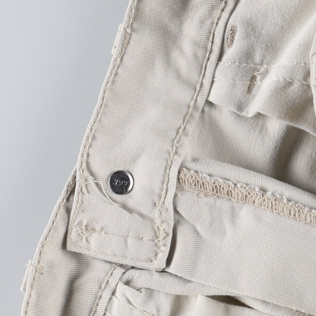 1990'S Levi's Silver Tab Khakis L2 Chino Cargo Pants, Made in USA, Men's W30 (approx.), Vintage cotton ivory Vintage Second Hand