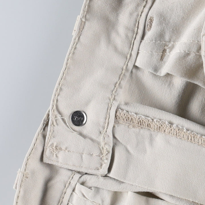 1990'S Levi's Silver Tab Khakis L2 Chino Cargo Pants, Made in USA, Men's W30 (approx.), Vintage cotton ivory Vintage Second Hand