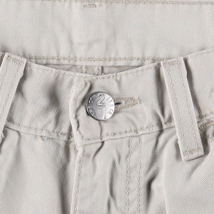 1990'S Levi's Silver Tab Khakis L2 Chino Cargo Pants, Made in USA, Men's W30 (approx.), Vintage cotton ivory Vintage Second Hand