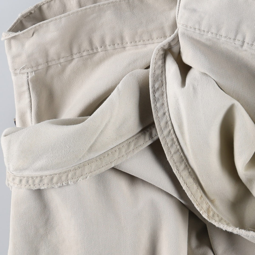 1990'S Levi's Silver Tab Khakis L2 Chino Cargo Pants, Made in USA, Men's W30 (approx.), Vintage cotton ivory Vintage Second Hand