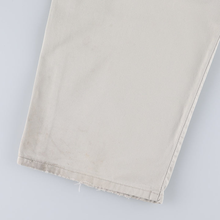 1990'S Levi's Silver Tab Khakis L2 Chino Cargo Pants, Made in USA, Men's W30 (approx.), Vintage cotton ivory Vintage Second Hand