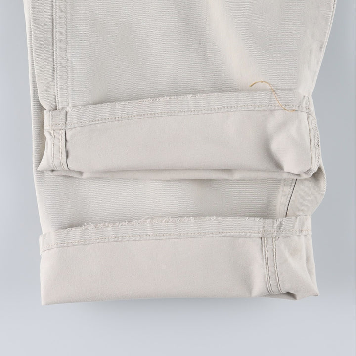 1990'S Levi's Silver Tab Khakis L2 Chino Cargo Pants, Made in USA, Men's W30 (approx.), Vintage cotton ivory Vintage Second Hand