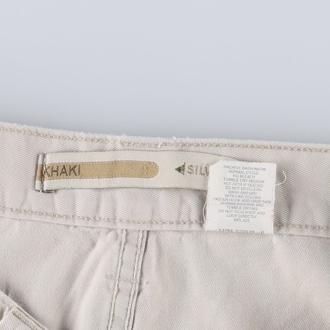 Levi's SILVER TAB Khaki Chino Cargo Pants, Men's Size W32 (approx.) cotton ivory Vintage Second Hand