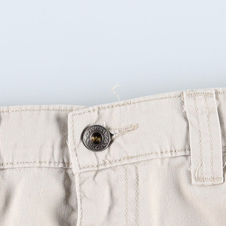1990'S Levi's Silver Tab Khakis Chino Cargo Pants, Men's Size W34 (approx.), Vintage cotton ivory Vintage Second Hand