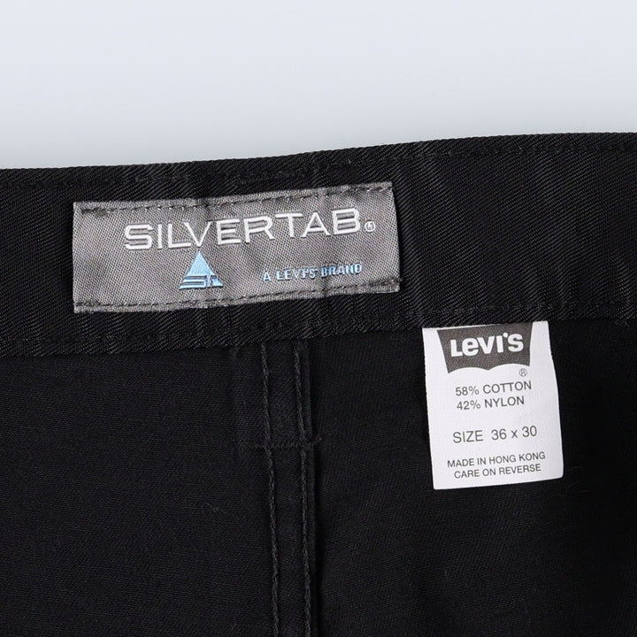 2000'S Levi's Silver Tab Cotton Cargo Pants, Men's Size W37 (approx.) cotton black type Vintage Second Hand