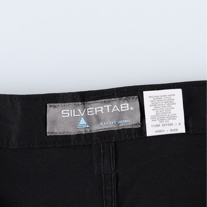2000'S Levi's Silver Tab Cotton Cargo Pants, Men's Size W37 (approx.) cotton black type Vintage Second Hand