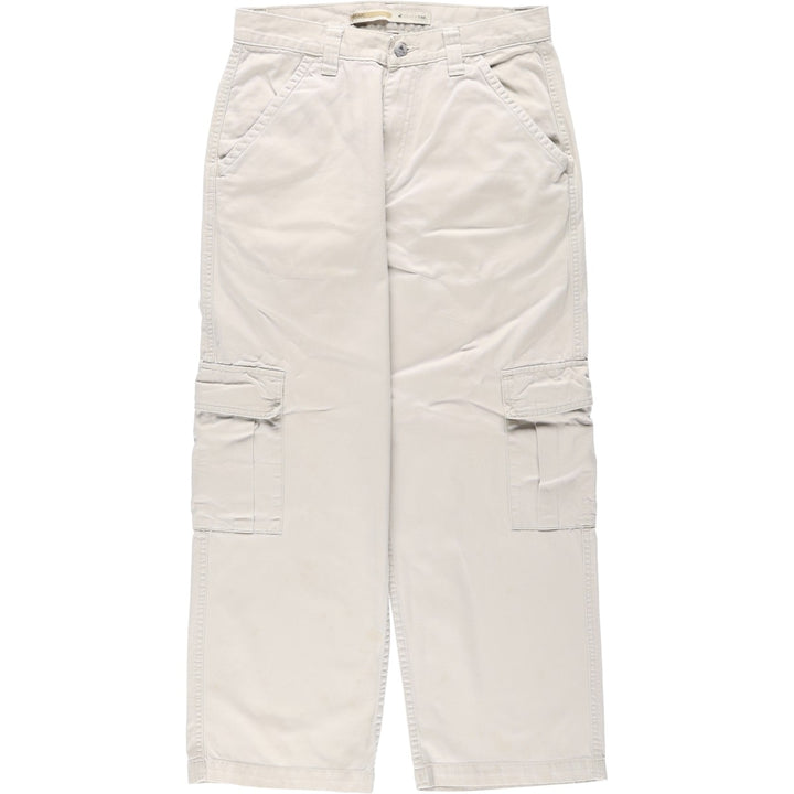 Levi's SILVER TAB Khaki Chino Cargo Pants, Men's Size W31 (approx.) cotton ivory Vintage Second Hand