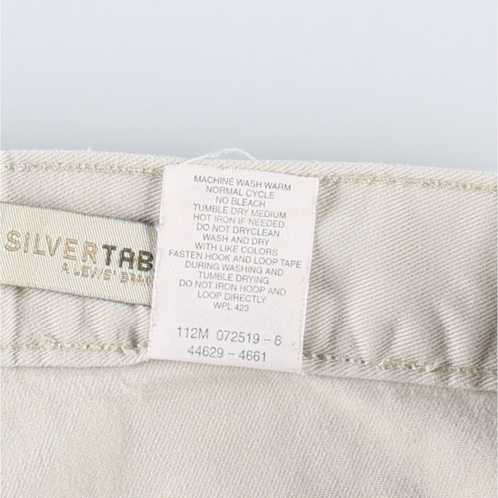 Levi's SILVER TAB Khaki Chino Cargo Pants, Men's Size W31 (approx.) cotton ivory Vintage Second Hand