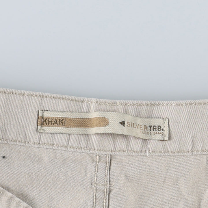 Levi's SILVER TAB Khaki Chino Cargo Pants, Men's Size W35 (approx.) unclear ivory Vintage Second Hand