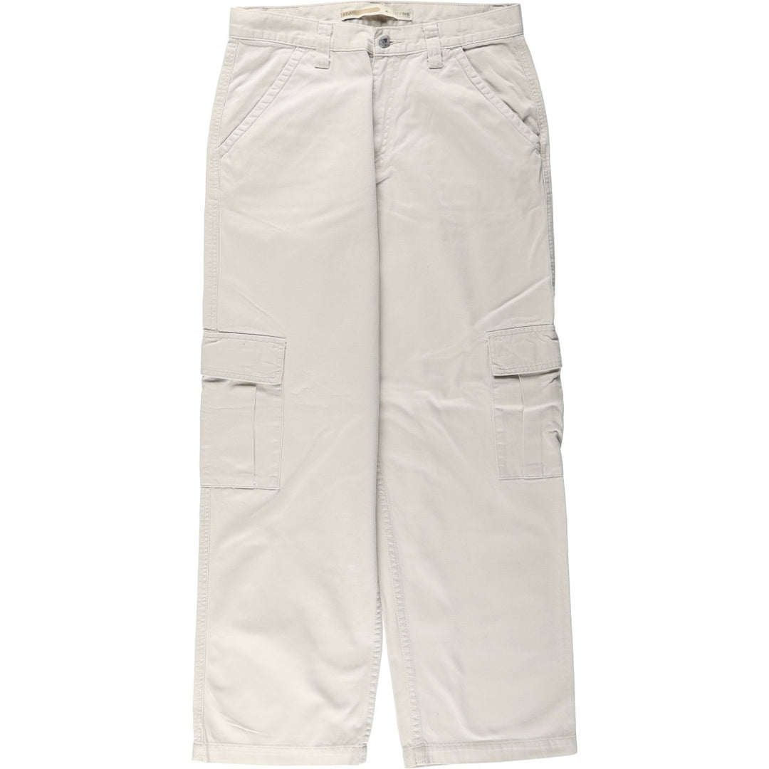 Levi's SILVER TAB Khaki Chino Cargo Pants, Men's Size W32 (approx.) cotton ivory Vintage Second Hand