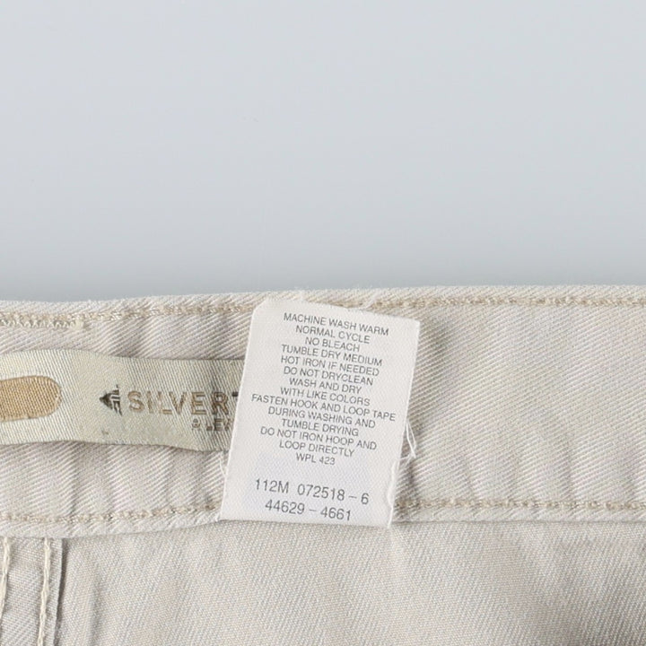 Levi's SILVER TAB Khaki Chino Cargo Pants, Men's Size W32 (approx.) cotton ivory Vintage Second Hand
