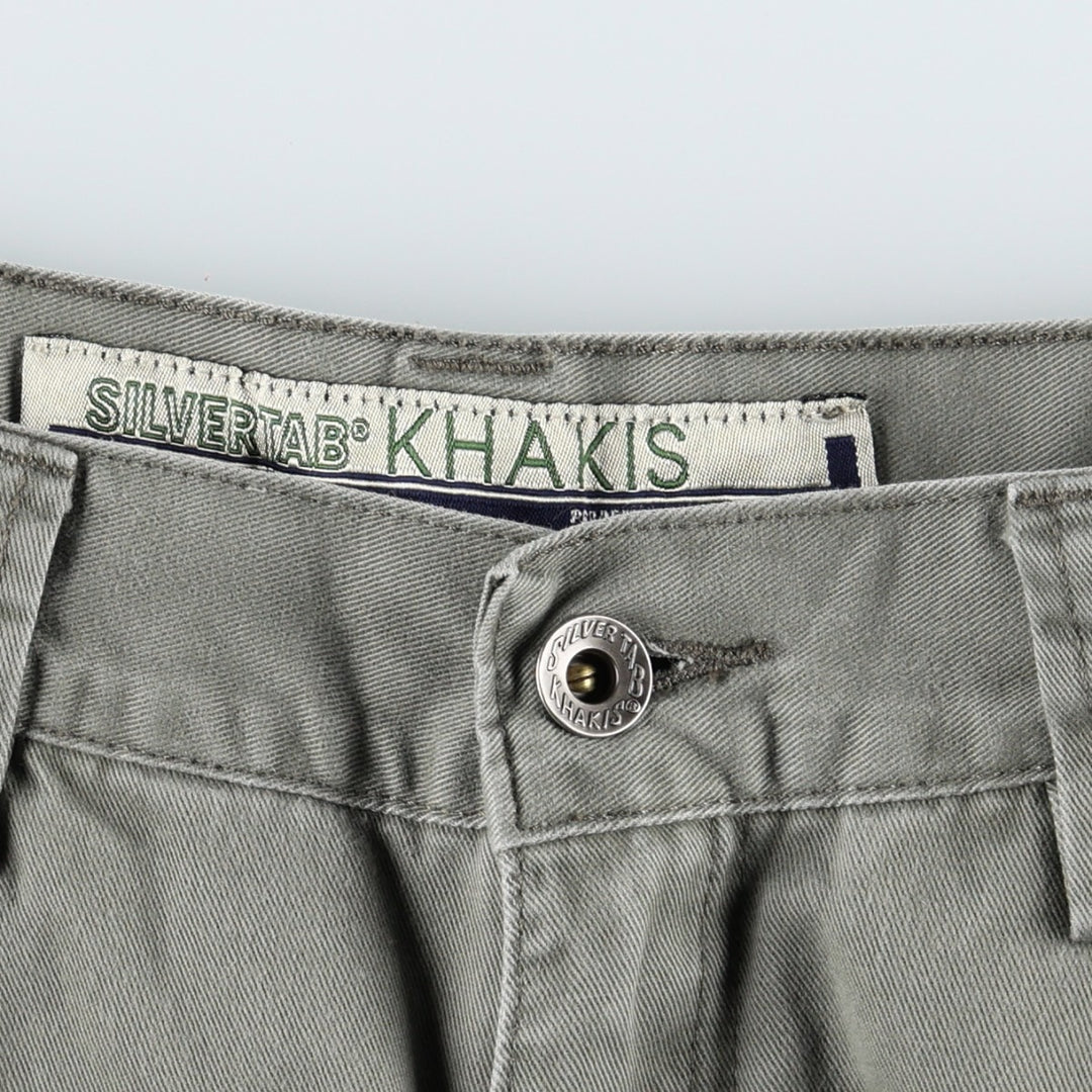 Levi's SILVER TAB Khakis Chino Pants with Cargo Pockets, Men's Size W31 (approx.) cotton Khaki type Vintage Second Hand