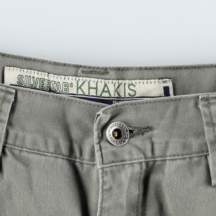 Levi's SILVER TAB Khakis Chino Pants with Cargo Pockets, Men's Size W31 (approx.) cotton Khaki type Vintage Second Hand