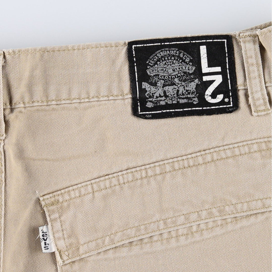 90'S Levi's L2 Chino Cargo Pants, Men's W35 (approx.), Vintage cotton Beige type Vintage Second Hand