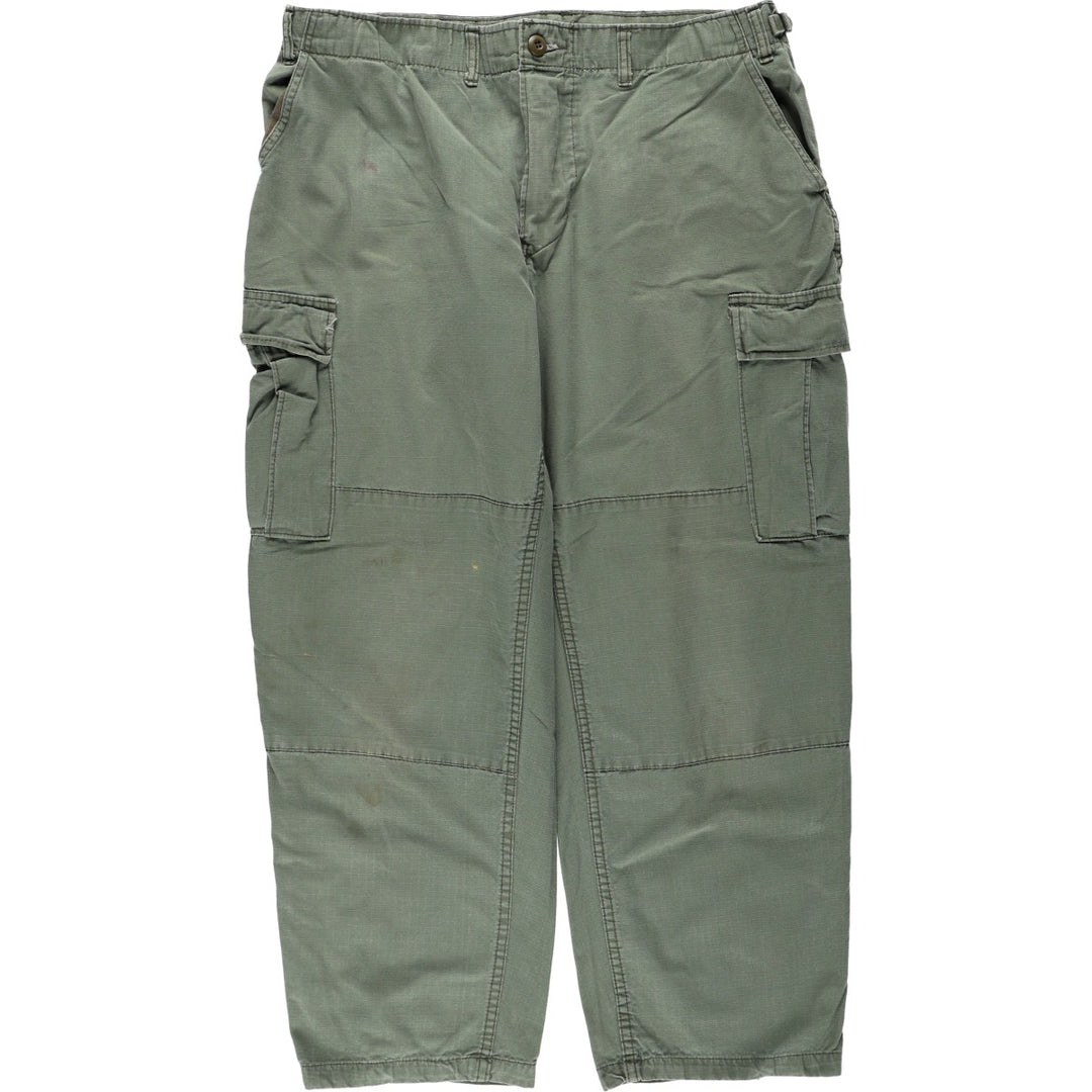 Civilian-made military cargo pants, made in the USA, large - regular size, equivalent to men's W38. cotton Khaki type Vintage Second Hand